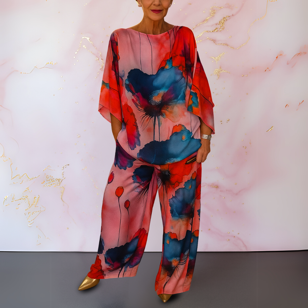 Marieta – Satynowy komplet dwuczęściowy