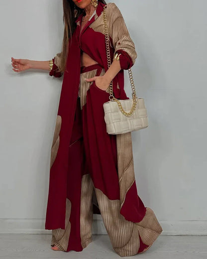 Elwira – Dwuczęściowy letni komplet z lekkiej tkaniny