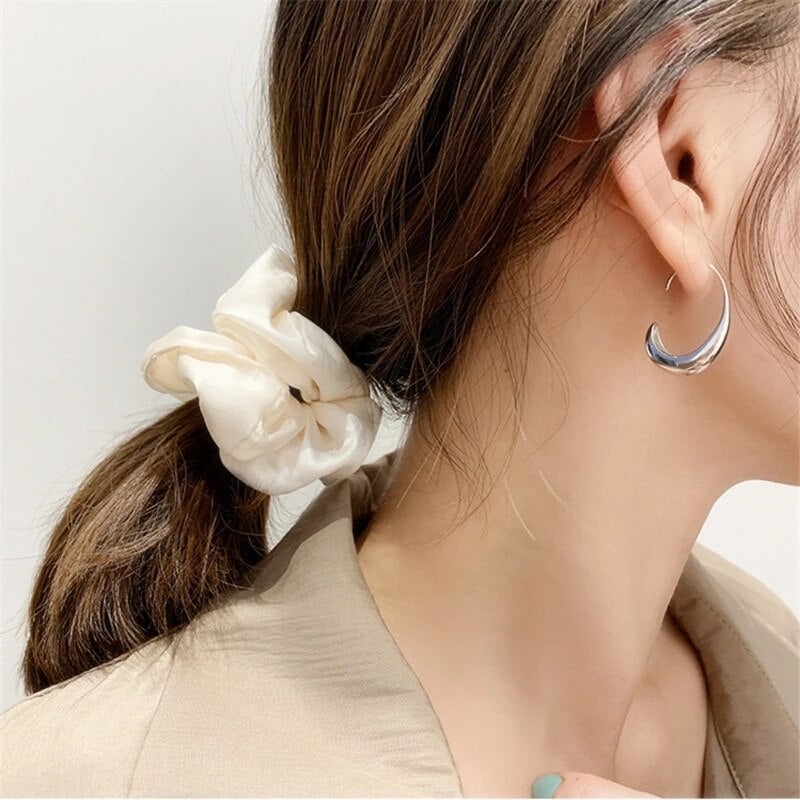 Luksusowe złote kolczyki