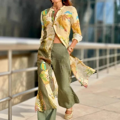 Emarisa – Stylowy komplet lniany na lato