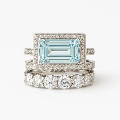 Pierścionek z turkusem i srebrem w stylu vintage